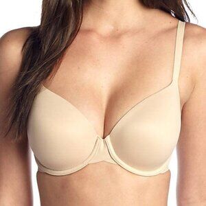 Calvin Klein Lightly Lined Nude Underwire Bra Size‎ 40DDD Adjustable Straps